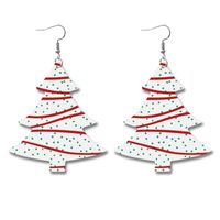 1 Pair Classic Style Christmas Tree Pu Leather Iron Ear Hook main image 2