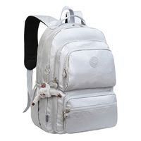 Waterproof Solid Color School Travel School Backpack main image 6