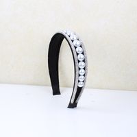 Lady Pearl Cloth Inlay Artificial Crystal Rhinestones Hair Band sku image 1