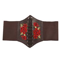 Retro Rose Pu Leather Women's Leather Belts main image 2