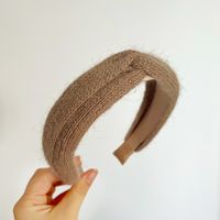 Lady Solid Color Knit Handmade Hair Band sku image 5