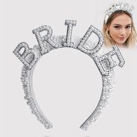 Princess Letter Flannel Inlay Artificial Pearls Hair Band main image 1