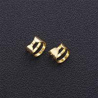 1 Piece Simple Style Solid Color Layered Plating Copper Copper Gold Plated Ear Cuffs main image 5