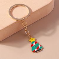 Cute Christmas Tree Santa Claus Alloy Christmas Bag Pendant Keychain main image 5