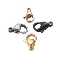 1 Piece Stainless Steel 18K Gold Plated Rose Gold Plated Solid Color Polished Lobster Clasp Classic Style main image 2