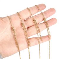 Basic Solid Color Stainless Steel Necklace In Bulk main image 4