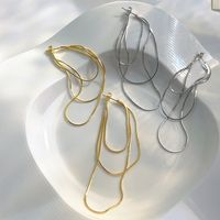 1 Pair Simple Style Geometric Plating Brass Drop Earrings main image 1