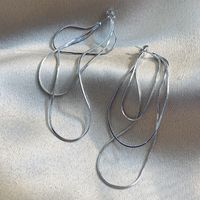1 Pair Simple Style Geometric Plating Brass Drop Earrings sku image 2