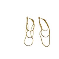 1 Pair Simple Style Geometric Plating Brass Drop Earrings main image 2