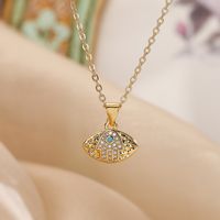 Simple Style Commute Star Copper Plating Inlay Zircon 18k Gold Plated Pendant Necklace main image 4