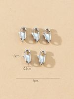 5 Pieces Stainless Steel Solid Color Shiny main image 4