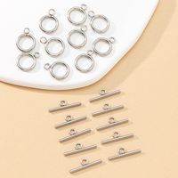 10 Pairs Stainless Steel Solid Color Casual sku image 1