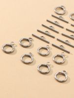 10 Pairs Stainless Steel Solid Color Casual main image 2