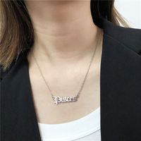 Stainless Steel 18K Gold Plated White Gold Plated Simple Style Streetwear Plating Inlay Geometric Constellation Zircon sku image 12