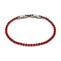 Style Simple Brillant Rond Acier Inoxydable 304 Zircon Bracelet Tennis En Masse main image 6