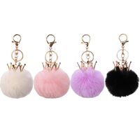 Cute Crown Plush Keychain main image 5