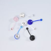 Casual Modern Style Simple Style Solid Color Arylic Belly Ring main image 4