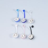 Casual Modern Style Simple Style Solid Color Arylic Belly Ring main image 2