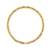 Edelstahl 304 18 Karat Vergoldet Hip Hop Überzug Geometrisch Armbänder Halskette sku image 2