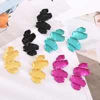 1 Pair Ig Style Exaggerated Irregular Alloy Drop Earrings main image 1