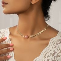 Basic Solid Color Alloy Plating 14k Gold Plated Women's Choker main image 1