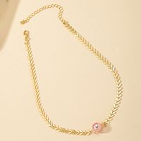 Basic Solid Color Alloy Plating 14k Gold Plated Women's Choker main image 5