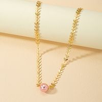 Basic Solid Color Alloy Plating 14k Gold Plated Women's Choker main image 3