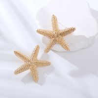 1 Pair Beach Starfish Alloy Ear Studs main image 3