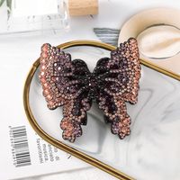 Lady Butterfly Rhinestone Hair Clip sku image 5