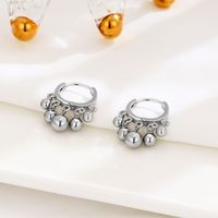 1 Pair Simple Style Solid Color Plating Sterling Silver Drop Earrings sku image 1