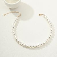 Nordic Style Solid Color Imitation Pearl Alloy Women's Necklace main image 3