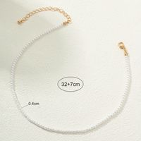 Nordic Style Solid Color Imitation Pearl Alloy Women's Necklace sku image 4