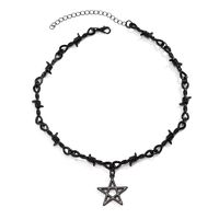 Simple Style Cool Style Pentagram Alloy Women's Necklace main image 3