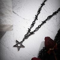 Simple Style Cool Style Pentagram Alloy Women's Necklace main image 4