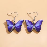 1 Pair Simple Style Classic Style Butterfly Arylic Dangling Earrings sku image 1