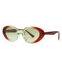 Vacation Color Block Ac Oval Frame Full Frame Men's Sunglasses sku image 4