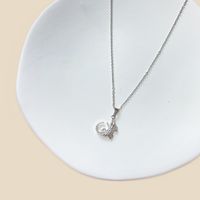 Lady Fruit Stainless Steel Alloy Copper White Gold Plated Gold Plated Rhinestones Zircon Pendant Necklace In Bulk main image 7