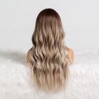 Women's Chemical Fiber High-temperature Fiber Natural Long Curly Hair Fashion Wig Gray Wig Wigs main image 4