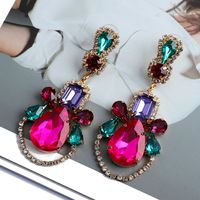 1 Pair Fashion Water Droplets Glass Plating Women's Drop Earrings main image 10