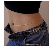 Sexy Solid Color Stainless Steel Women's Waist Chain main image 6