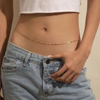 Sexy Solid Color Stainless Steel Women's Waist Chain main image 10
