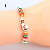 Moderner Stil Weihnachtsmann Legierung Emaille Frau Armbänder Halskette sku image 6