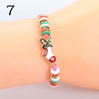 Moderner Stil Weihnachtsmann Legierung Emaille Frau Armbänder Halskette sku image 7