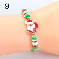 Moderner Stil Weihnachtsmann Legierung Emaille Frau Armbänder Halskette sku image 9