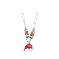 Modern Style Santa Claus Alloy Enamel Women's Bracelets Necklace sku image 25