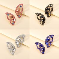 1 Pair Simple Style Butterfly Glass Women's Ear Studs main image 3