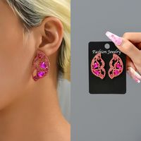 1 Pair Simple Style Butterfly Glass Women's Ear Studs main image 4