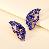 1 Pair Simple Style Butterfly Glass Women's Ear Studs sku image 2