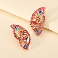 1 Pair Simple Style Butterfly Glass Women's Ear Studs sku image 6
