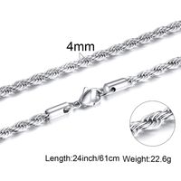 Basic Geometric Stainless Steel Plating Necklace sku image 3